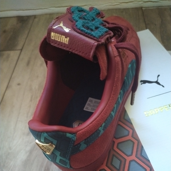 PUMA Suede x Dapper Dan "Jacquard Print Intense Red" Classic (Limited Edition) - Picture 5 of 9